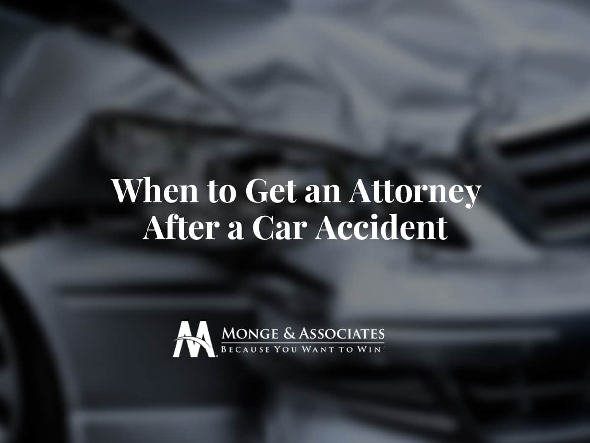 When to Get an Attorney After a Car Accident