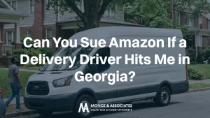 Amazon delivery driver on Atlanta roads