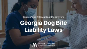 medical professional treating a recent victim of a dog bite incident in Georgia